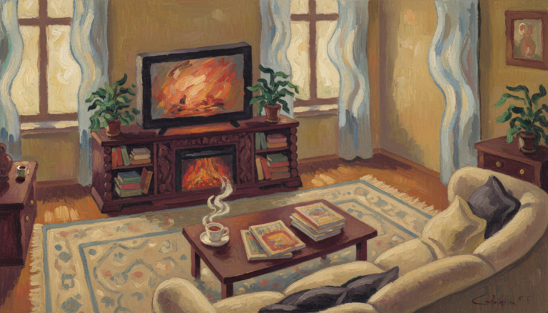 a fireplace tv stand