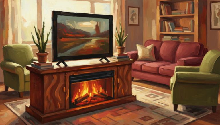 are electric fireplace tv stands safe for tv
