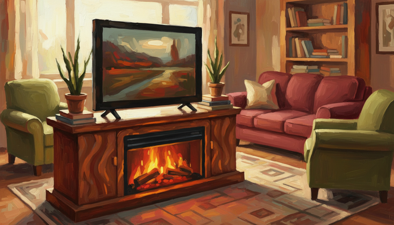 are electric fireplace tv stands safe for tv