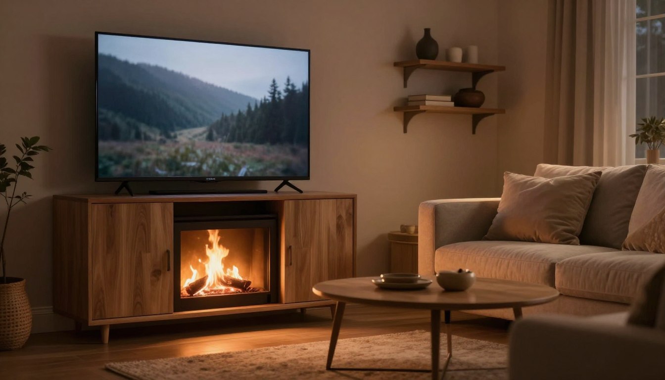 are fireplace tv stands bad for tv