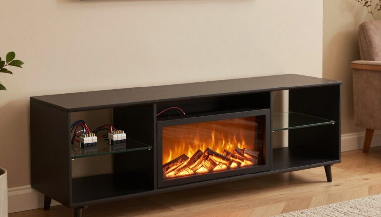are there fuses in a tv stand fireplace
