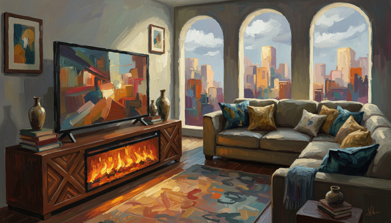 are tv stand fireplaces safe