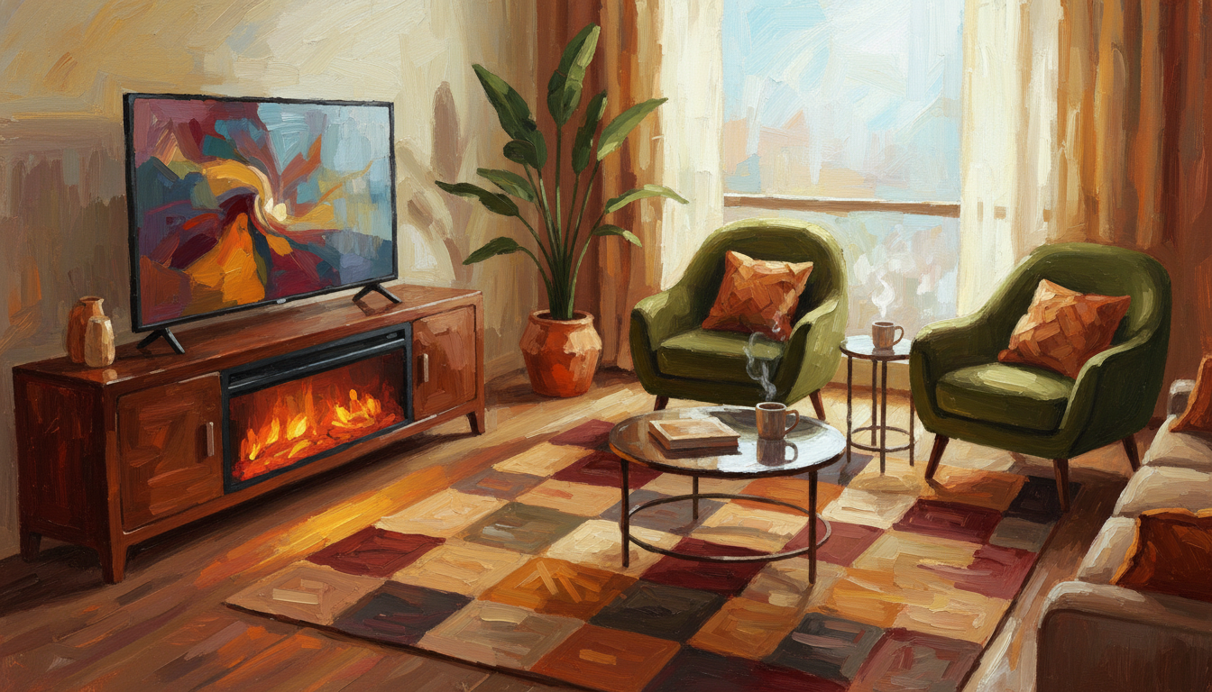 are tv stands with electric fireplaces safe