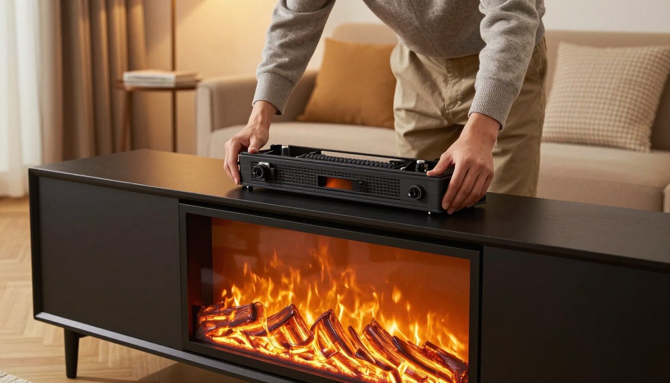 can a fireplace insert go into a tv stand