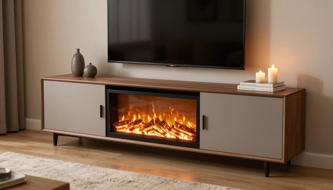 can you replace a fireplace in a tv stand