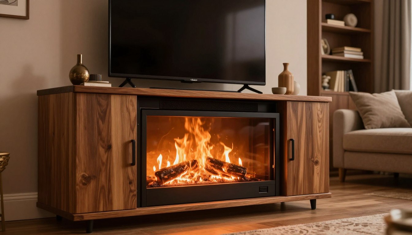 do fireplace tv stands get hot
