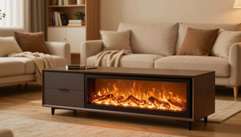 do fireplace tv stands put out heat