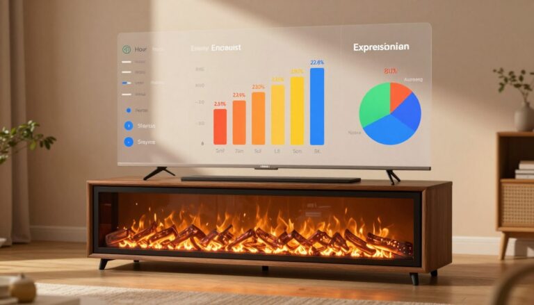 do fireplace tv stands use a lot of electricity