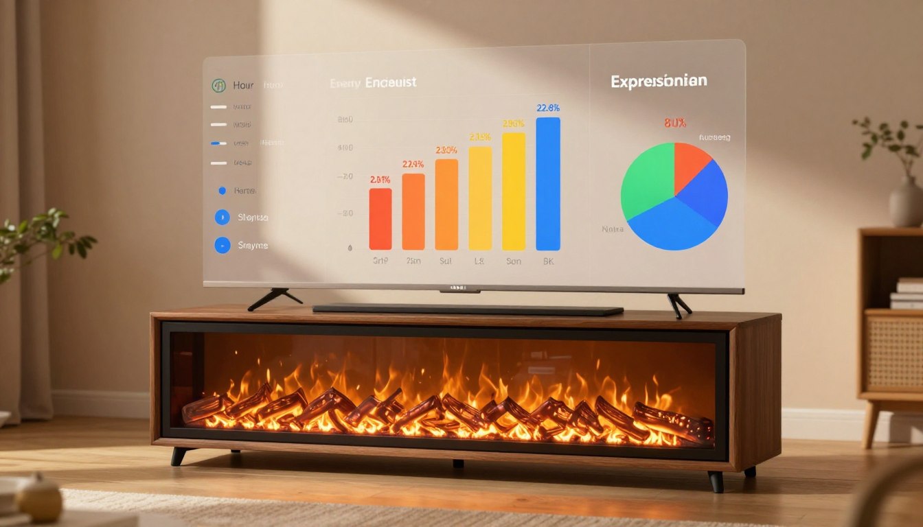 do fireplace tv stands use a lot of electricity