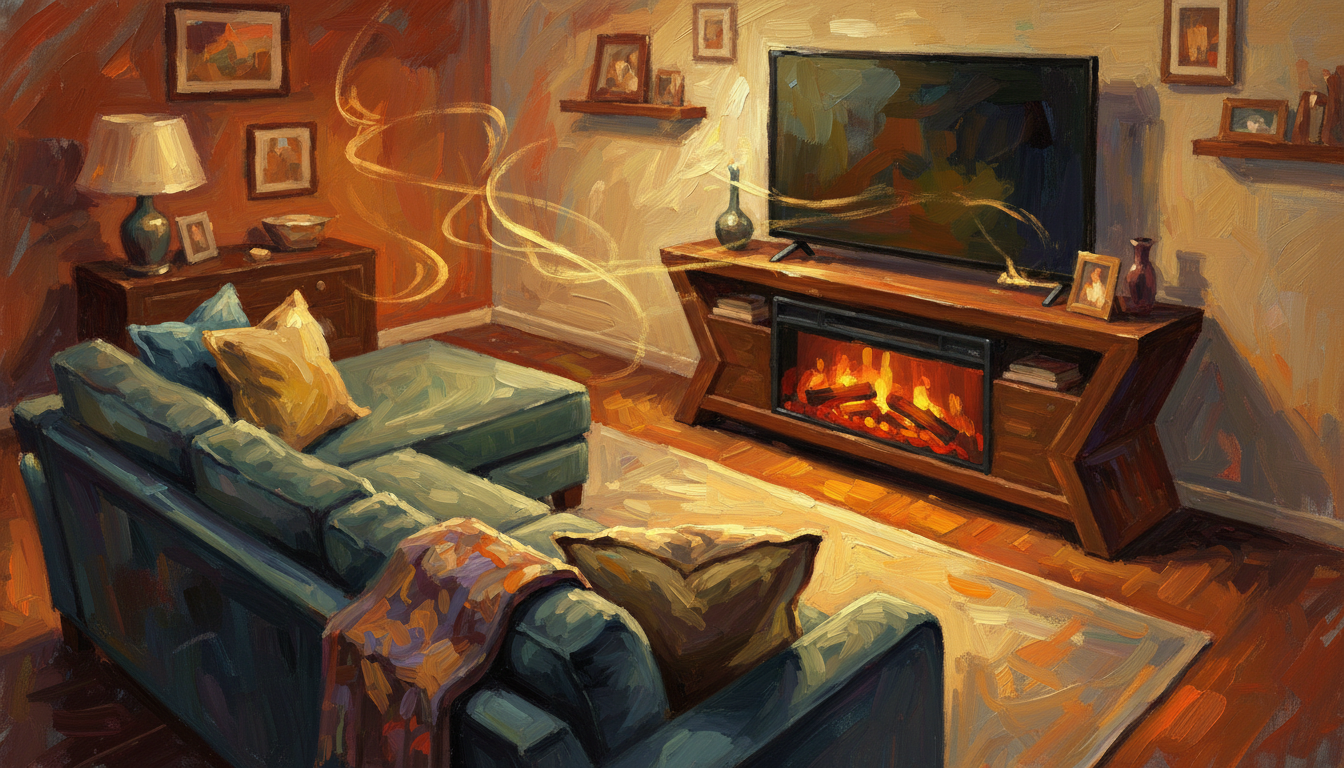do tv stand fireplaces use a lot of electricity