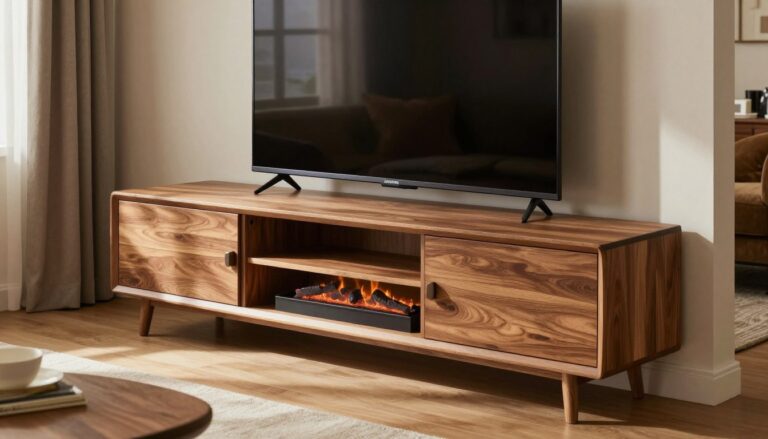 how to build corner fireplace tv stand