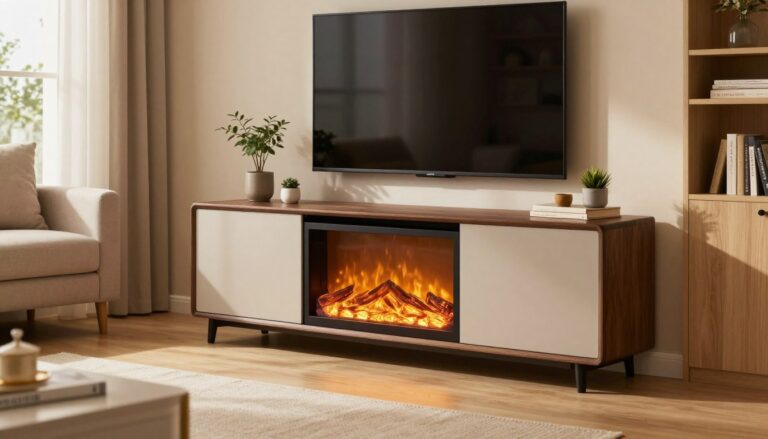 what is the best electric fireplace tv stand