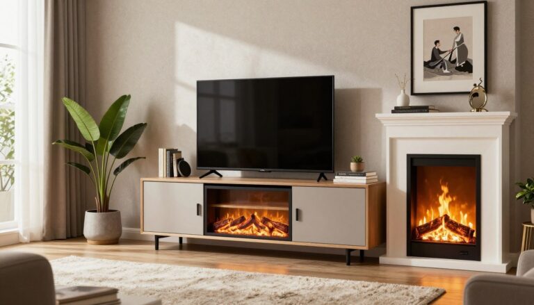 what to look for electric fireplace tv stand