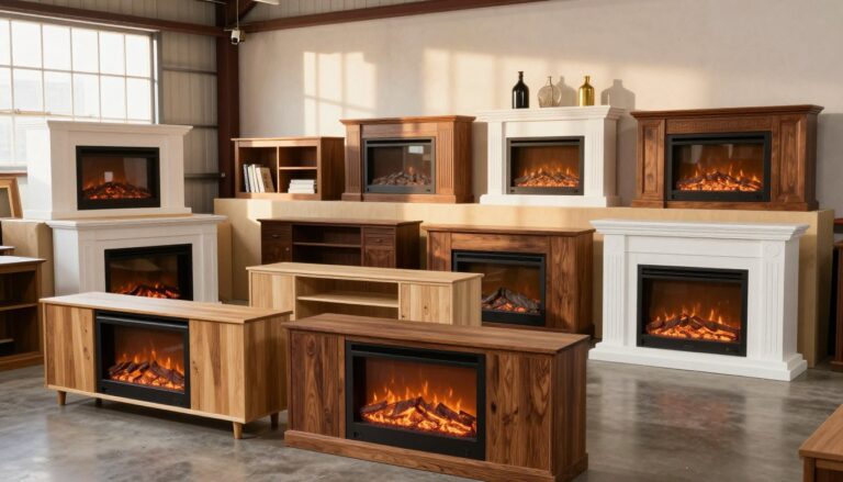 where to buy fully assembled tv stands with fireplace
