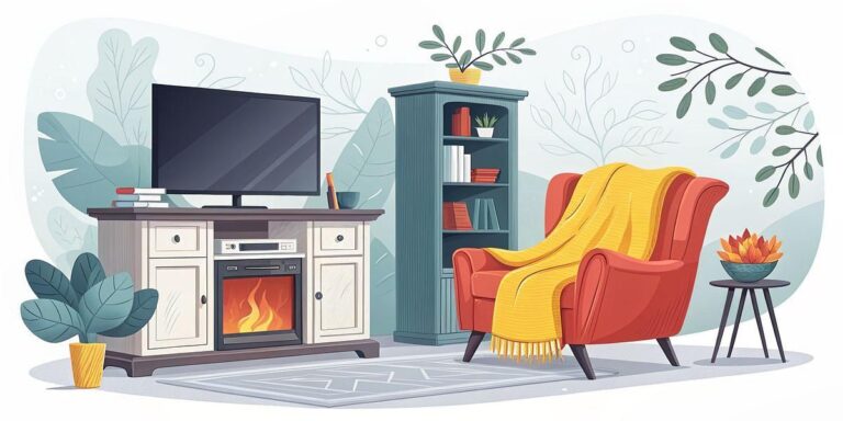 Best Tall Fireplace TV Stands for Bedrooms