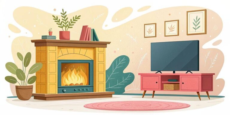 Best Two-Tone Fireplace TV Stands