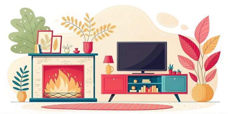 Best Slim Fireplace TV Stands for Narrow Walls